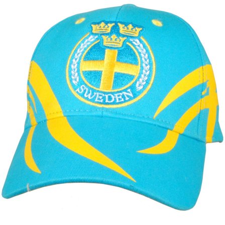 Sverige Keps Tre Kronor Ljusblå