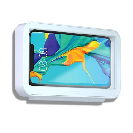 Vægmonteret vandtæt selvklæbende mobiltelefonholder til badeværelset