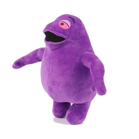 The Grimace Shake Plyslegetøj Tegneseriefigur Udstoppede Dukke til Børnegaver (LGL)