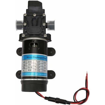 Membranpumpe 12V/24V 80W Vandpumpe Selvansugende Pumpe Sugegear Pumpe Kraftig Struktur