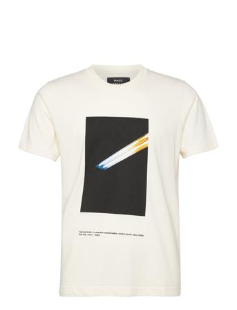 Heavy Twin Art Tee Beige Mads Nørgaard
