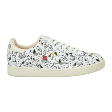 MOA - Master OF Arts women's Sko leather trainers sneakers Peanuts Snoopy Gallery Hvid, Dame, Størrelse: 37 EU