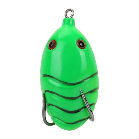 Livaktig Silikon Frosk Fiske Lokkemiddel Mykt Agn Tilbehør Grønn