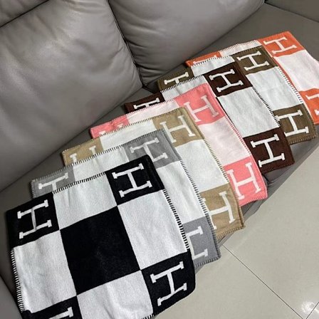 45x45cm Kuddeöverdrag med bokstaven H i ull och kashmir för våningssäng, soffa