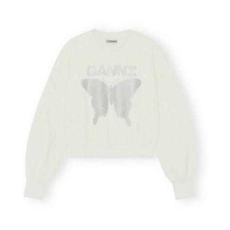 Ganni, Sweatshirts Wit, Dames, Maat:M