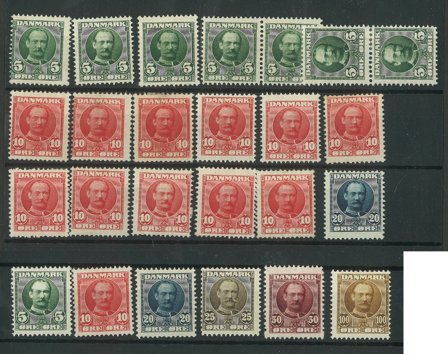 Danmark - AFA 54-59 ubrugt og AFA 54-56 ubrugt