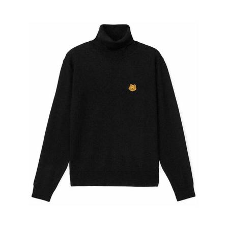Kenzo, Tiger Crest Turtle Neck Czarny, Mężczyzna, Rozmiar: S