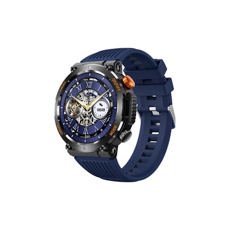 Smartwatch 1,46 tommer HD Stor Skærm IP67 Vandtæt 30 Dages Lang Batterilevetid Blå