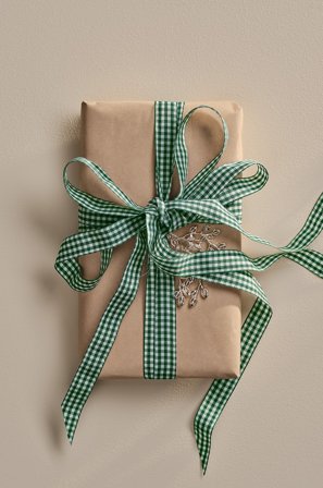 Jotex - Check Bånd Mørk grønn - SMALL - Kjøp Gavepapir & gavebånd hos Jotex