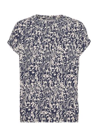 Frfeseen 2 T-Shirt Blus Ärmlös Blå Fransa