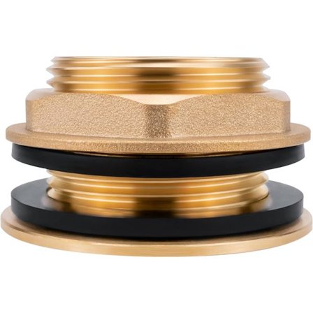 2 Kopplingar Ingår - 1'' tum invändig gänga - Universal genomföring