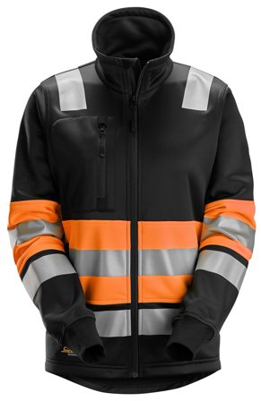 Snickers Workwear 8077 Huomiocollegetakki musta/Hi-Vis-oranssi Musta/Hi-Vis -oranssi, Vaatteet