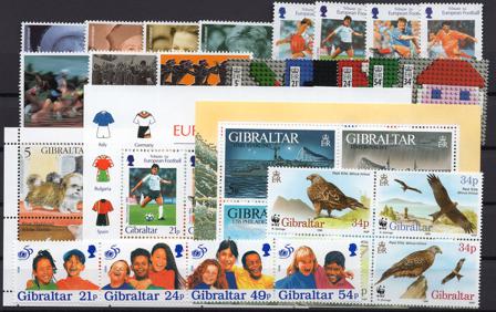 Gibraltar - Årgang 1996 - Postfrisk