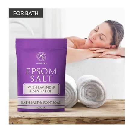 AROMATIKA Epsomsalt med Lavendelolja 1000 g