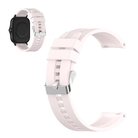 20mm silicone watchband for Amazfit GTS devices - Light Pink