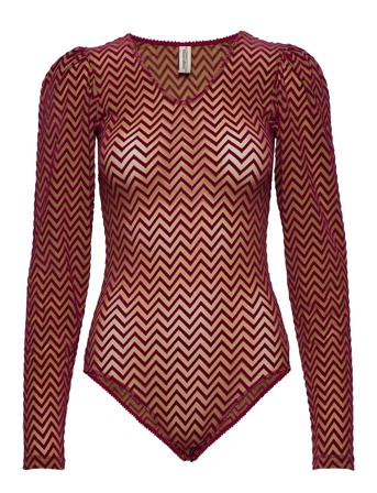 Dina Bodystocking Bodies Slip Rosa Underprotection