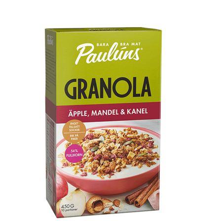 Paulúns Granola Äpple Mandel Kanel 450 g
