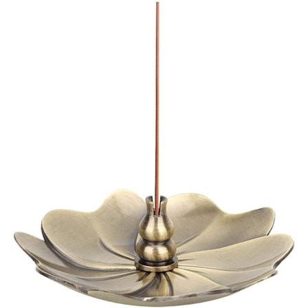 Mini Rökelsehållare Ren Koppar Lotusblomma Censer Wire Co