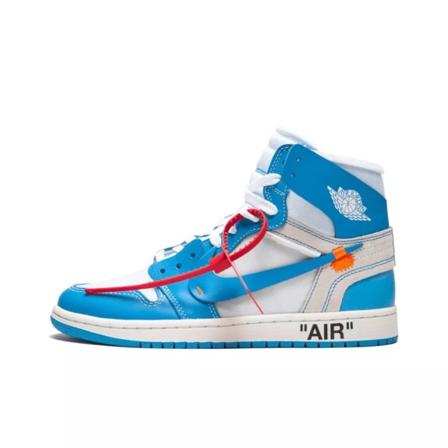 Air Jordans 1 Retro High Off White UNC Dam Herr AJ1 42.5