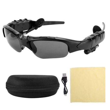 Trådlösa Bluetooth Solglasögon Stereo Ljud Spela Musik Samtal Hörlurar Tillbehör