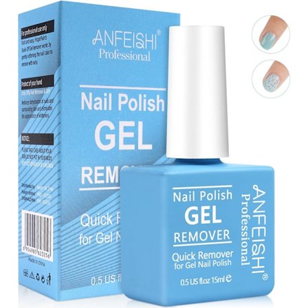 Gel nagellackborttagare, professionell snabb gel nagellackborttagare för akrylnaglar, (blå, 1 st)