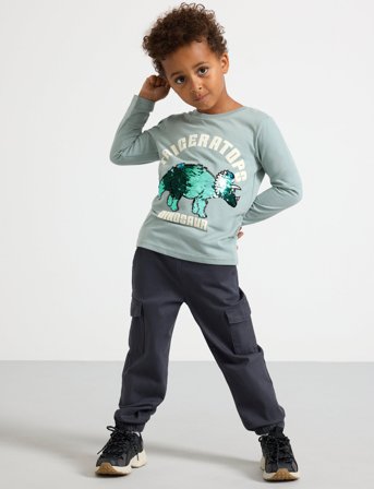 Lindex Trousers Balloon Cargo - Navy - 92