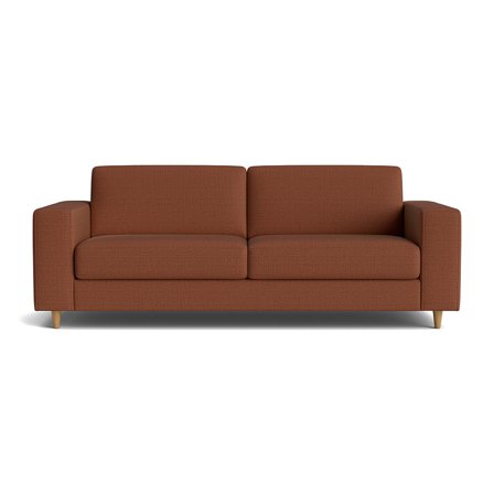 Pesaro 3 personers sofa - Basel Terracotta - Komfortabel 3 personers sofa i Terracotta - 222x92x84cm