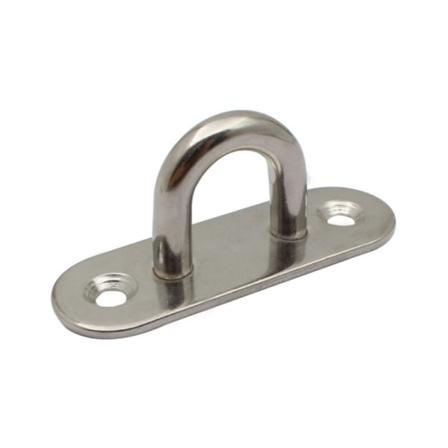 4 kpl ruostumattomasta teräksestä valmistettua koukkua, seinäkiinnitteinen suorakulmainen silmälevy, ripustus