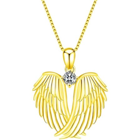 Engelen Vinger Smykke Engel Smykke Sølv Smykker Beskytterengel Vinger Henger Sjarmerende Smykker Gaver til Kvinner Jenter Venner