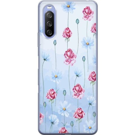 Kompatibel Mobilcover til Sony Xperia 10 III Petal Reverie Sky Blue
