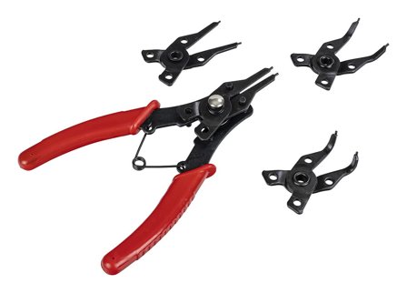 PELA 532309 Låseringstang med 4 stykker utskiftbare kjefter, Håndverktøy