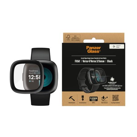 Panzer Fitbit Versa 4 | 3 Sense Screen Protector PanzerGlass - High quality tempered glass screen protector