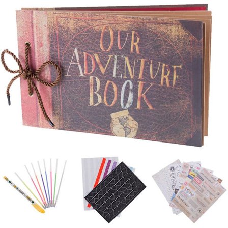 Valokuva-albumi scrapbook, seikkailukirjamme, tee-se-itse-valokuva-albumi