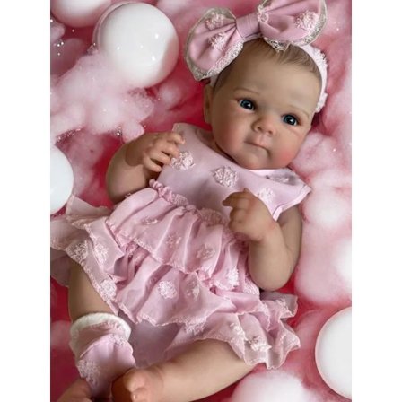 18 Tommer Jenter Bettie Helt Silikon Vinyl Bebe Reborn Livaktig Malt Myk Hud Dukke-FD-