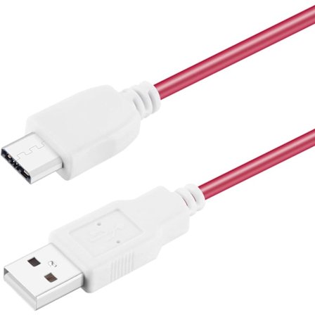 Kissmart 2-pack laddningskabel för Nabi DreamTab, Nabi Jr., Nabi 2S, Nabi Elev-8, Nabi XD, Nabi Jr.S (röd)