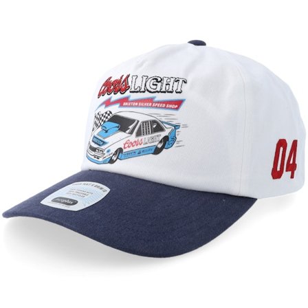 Brixton - Weiss adjustable Cap - Coors Light Blower White/Navy @ Hatstore