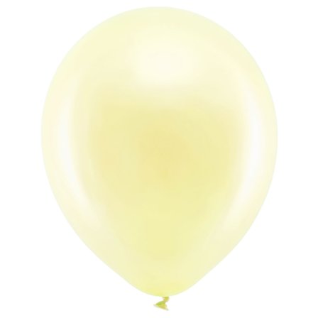 Rainbow Latexballoner Metallic Elfenbenshvide
