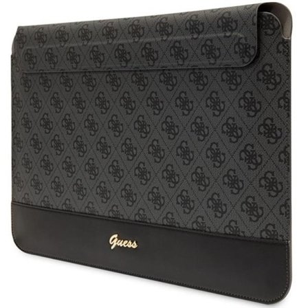 Guess Datorfodral 14" Stripe Metall Logo - Svart