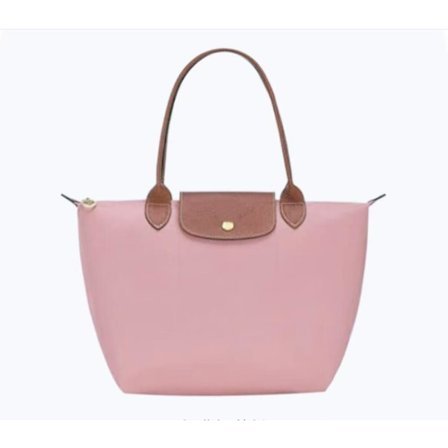 Longchamp Le Pliage Stor Skulderveske Rosa Medium