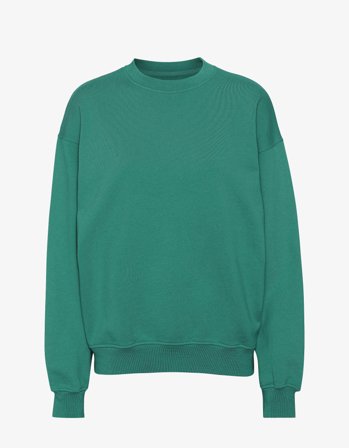 Organic Oversized Crew - Pine Green - S
