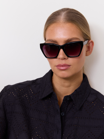 MATCH - Dina Solbriller - Donna - Str. ONESIZE - Dame - Tilbehør - Svart - Acetat