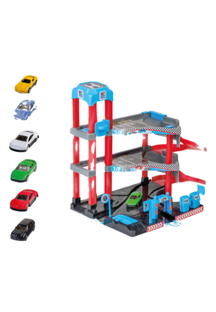 SUNTOY Parkeringshus Med Bil Fordon Unisex ONESIZE