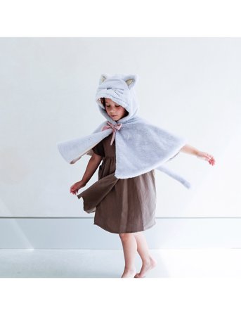 Mimi & Lula Cape - Cat - Blue - ONE SIZE