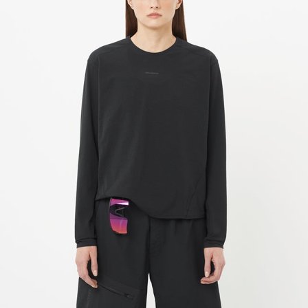 Salomon - T-shirt à manches longues pour femme Trackline - Deep Black