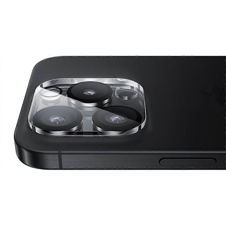 BENKS Kameraskydd för iPhone 16 Pro Max 16 Pro - Högkvalitativt Aluminium-Kiselglas