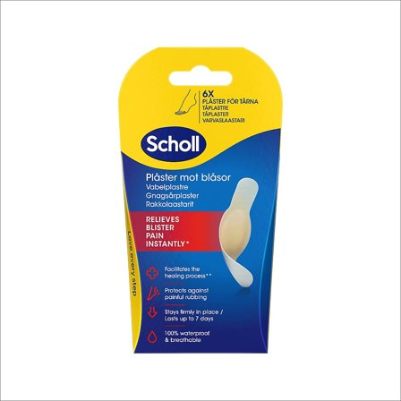 Scholl Vabel Plaster Tå 6 stk, Medicin & Pleje, Håndcreme & Fodpleje, Vabelplastre