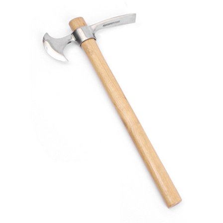 Dubbelsidig bärbar spetsig hacka effektiv grävningsröjningsverktyg för trädgårdsarbete