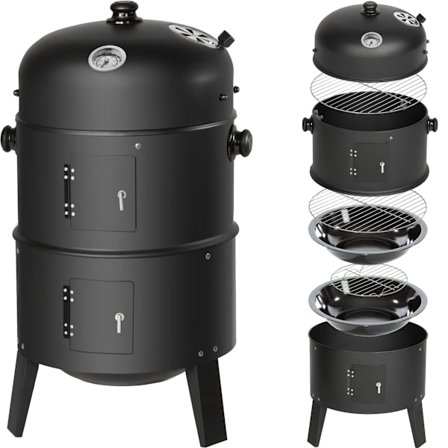 Röktunna, BBQ smoker 3 i 1