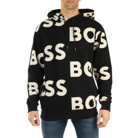 Hugo Boss, Hoodies Zwart, Heren, Maat:L