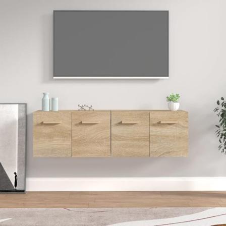Vidaxl Väggskåp 2 St Sonoma-ek 60x36,5x35 Cm Konstruerat Trä Brun